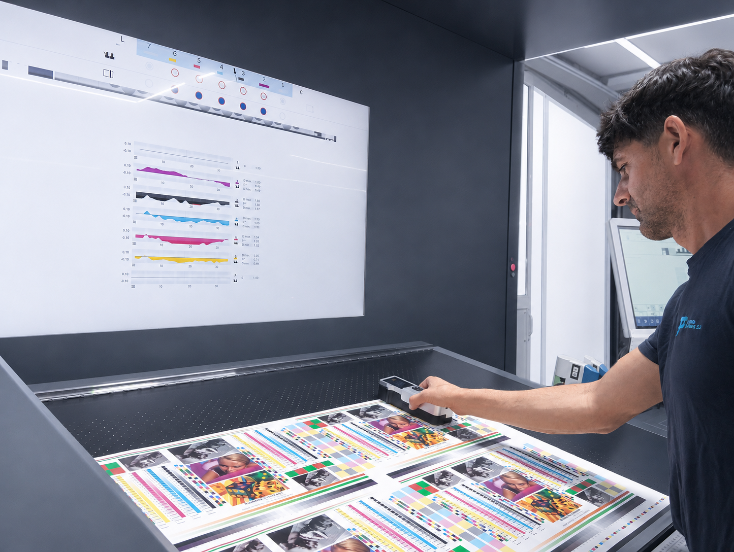 control de impresión de color etiquetas IML