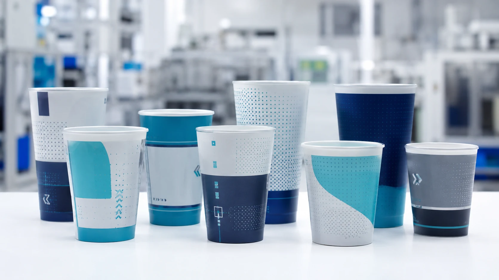 Vasos reutilizables y promocionales con etiquetas IML